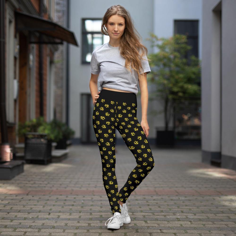 Ancap Anarchy Yoga Leggings - Proud Libertarian - Libertarian Frontier