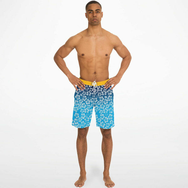 Alaska Libertarian Hawaiian Board Shorts - With Igloos and Porcupines - Proud Libertarian - Alaska Libertarian Party