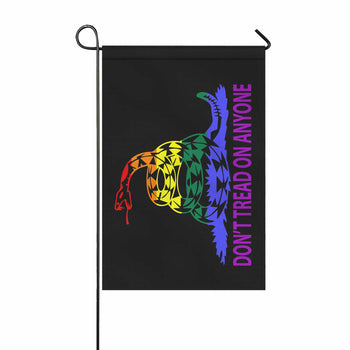 Don't Tread on Anyone LGBT Two Sided Garden Flag 12