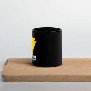 LP Arkansas Black Glossy Mug - Proud Libertarian - Libertarian Party of Arkansas