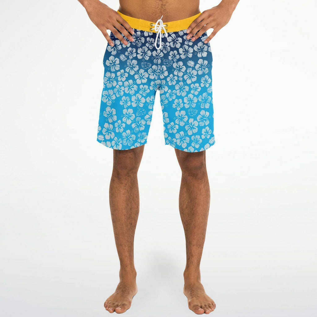Alaska Libertarian Hawaiian Board Shorts - With Igloos and Porcupines - Proud Libertarian - Alaska Libertarian Party