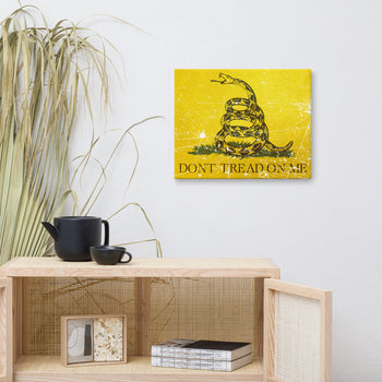 Don't Tread on Me Canvas Print - Proud Libertarian - Libertarian Frontier