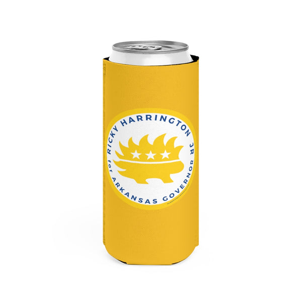 Ricky Harrington for Governor Arkansas Slim Can Cooler - Proud Libertarian - Ricky Harrington