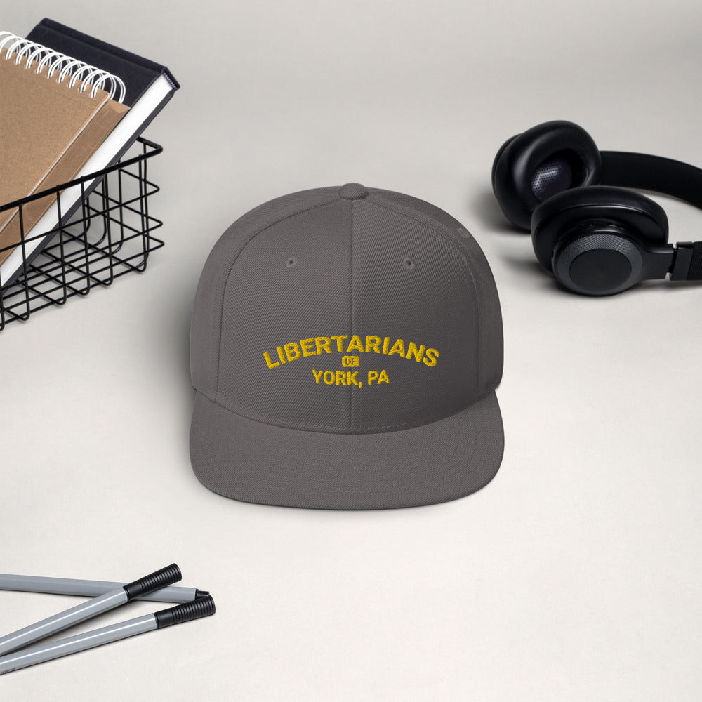 Libertarians of York PA Snapback Hat - Proud Libertarian - Libertarian Party of Pennsylvania - York