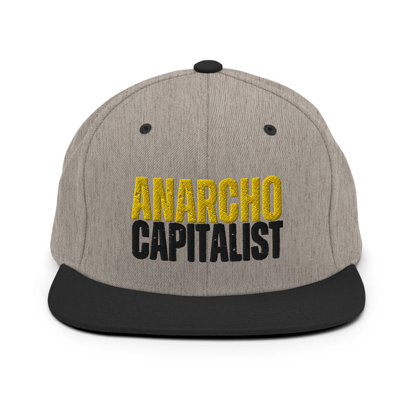 Anarchocapitalist Snapback Hat - Proud Libertarian - NewStoics