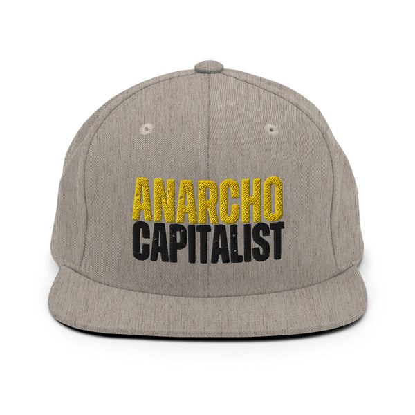 Anarchocapitalist Snapback Hat - Proud Libertarian - NewStoics