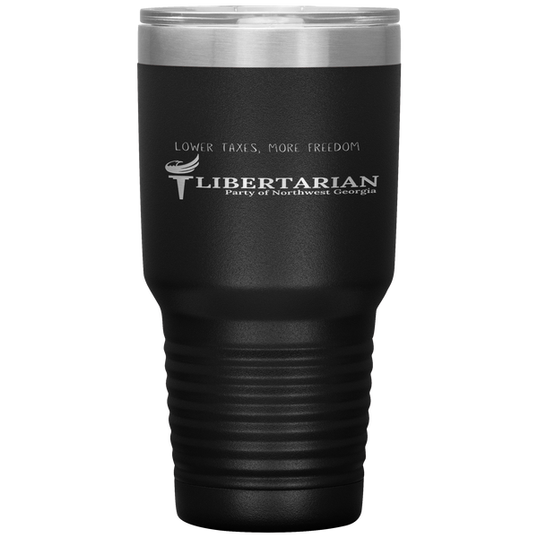 Libertarian Party of Northwest Georgia Tumbler 30oz - Proud Libertarian - Libertarian Party of Georgia