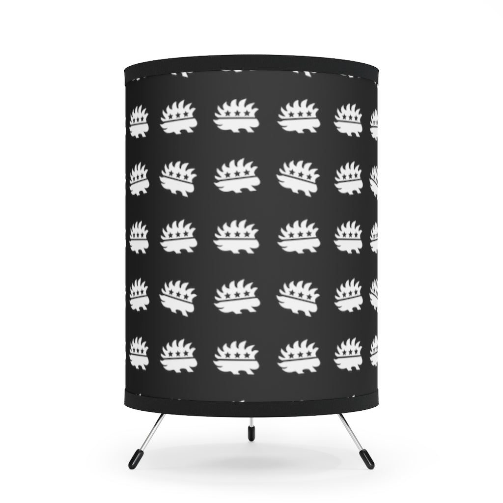 Porcupine Tripod Lamp with High-Res Printed Shade, US\CA plug - Proud Libertarian - Printify