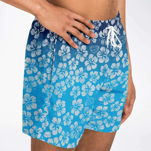 Alaska Libertarian Hawaiian Adult Swim Trunks - With Igloos and Porcupines - Proud Libertarian - Alaska Libertarian Party