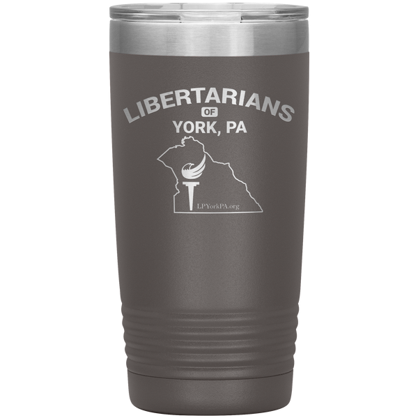 Libertarians of York PA Vaccuum Travel Mug - Proud Libertarian - Libertarian Party of Pennsylvania - York