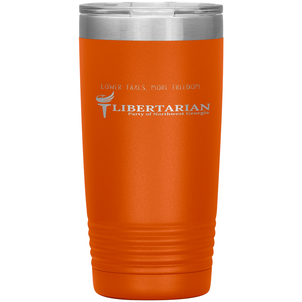 Libertarian Party of Northwest Georgia Tumbler 20oz - Proud Libertarian - Libertarian Party of Georgia