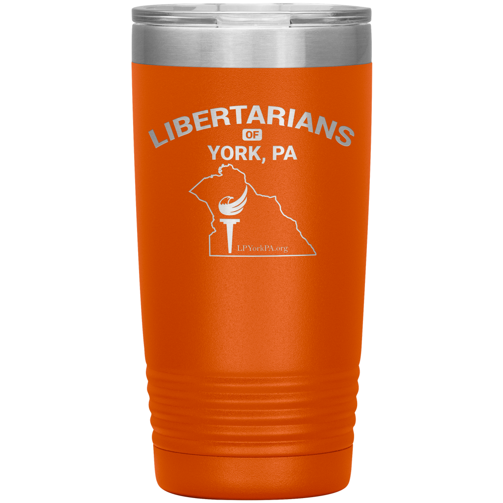 Libertarians of York PA Vaccuum Travel Mug - Proud Libertarian - Libertarian Party of Pennsylvania - York