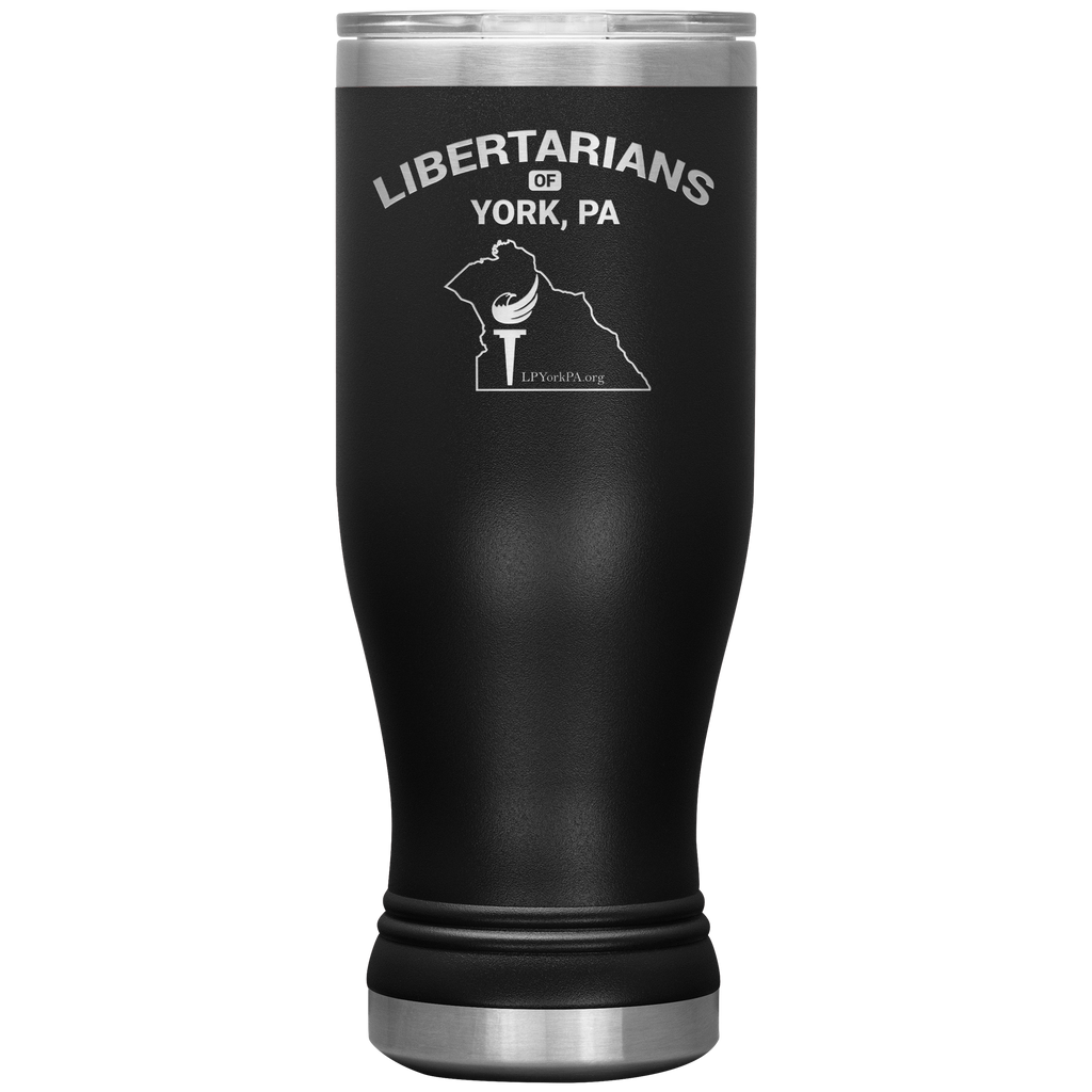 Libertarians of York PA Vaccuum Tumbler - Proud Libertarian - Libertarian Party of Pennsylvania - York