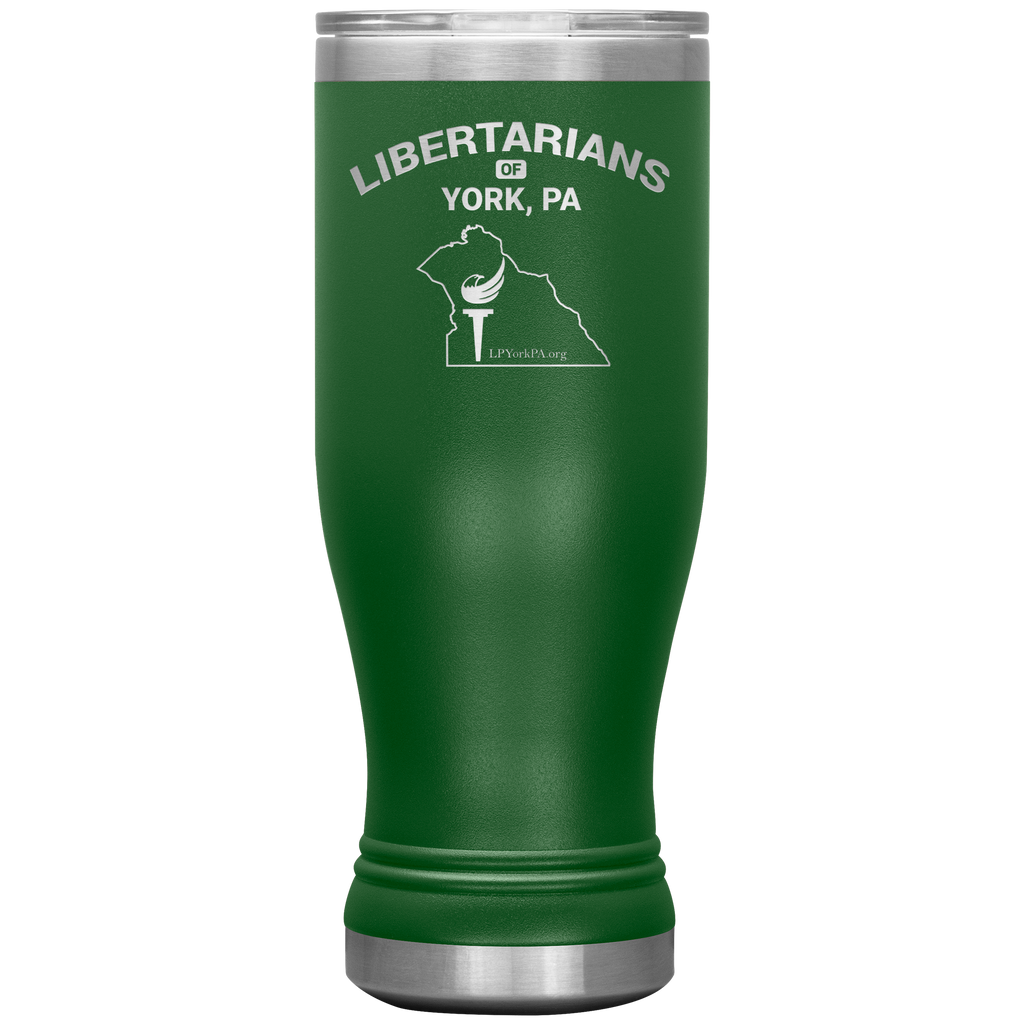 Libertarians of York PA Vaccuum Tumbler - Proud Libertarian - Libertarian Party of Pennsylvania - York