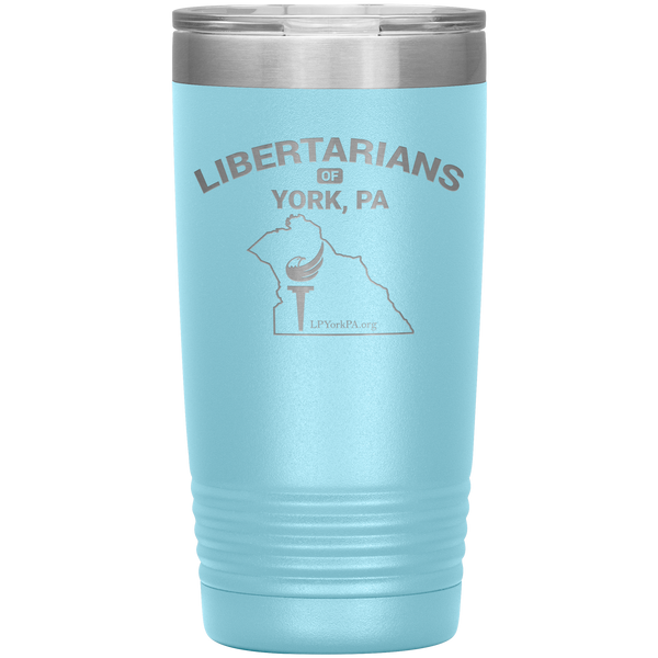 Libertarians of York PA Vaccuum Travel Mug - Proud Libertarian - Libertarian Party of Pennsylvania - York