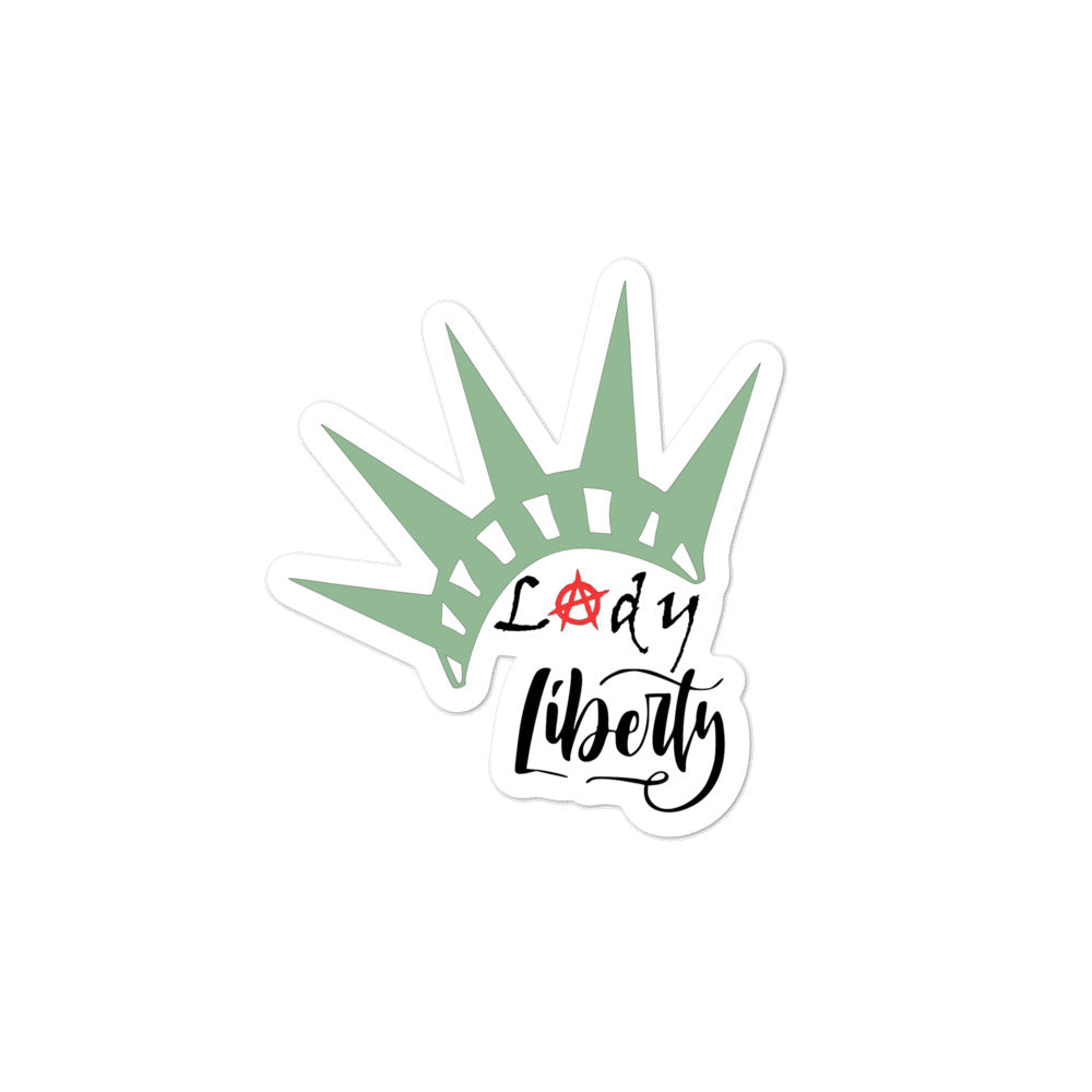 Lady Liberty Bubble-free stickers - Proud Libertarian - Proud Libertarian