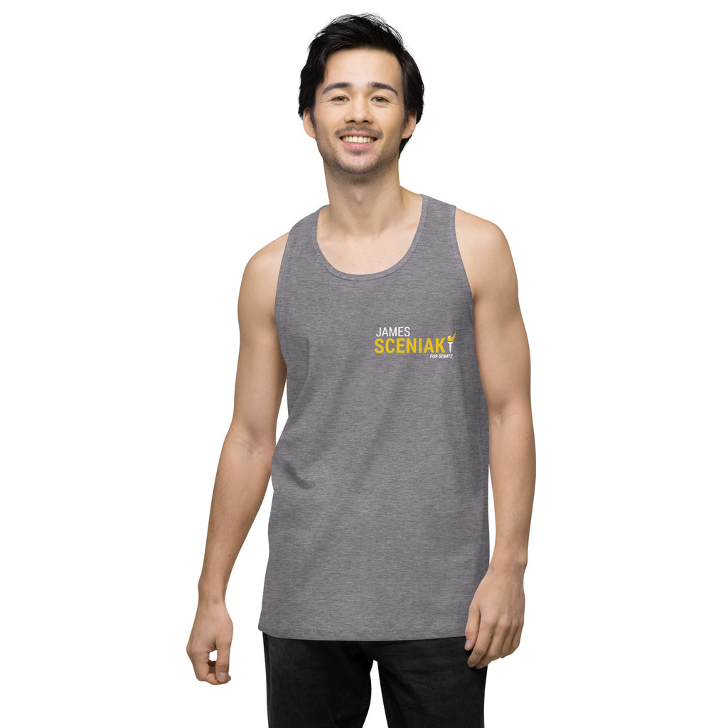 Sceniak for Senate Men’s premium tank top - Proud Libertarian - Sceniak for Senate