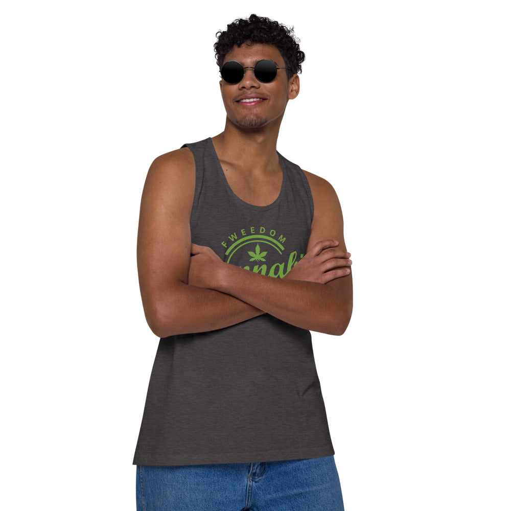 Fweedom Fighter Men’s premium tank top - Proud Libertarian - People for Liberty