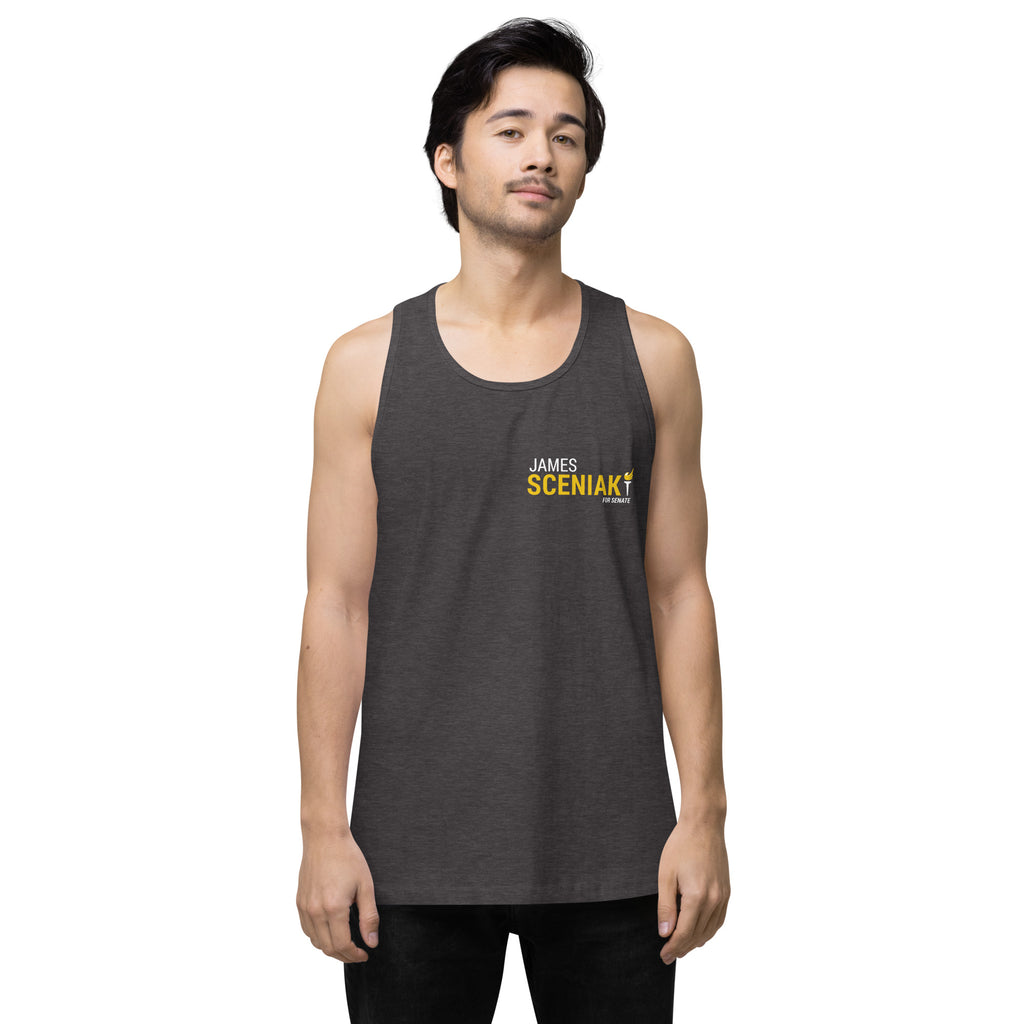 Sceniak for Senate Men’s premium tank top - Proud Libertarian - Sceniak for Senate