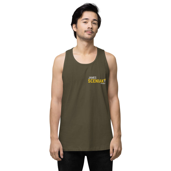 Sceniak for Senate Men’s premium tank top - Proud Libertarian - Sceniak for Senate