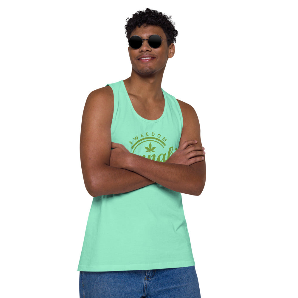 Fweedom Fighter Men’s premium tank top - Proud Libertarian - People for Liberty