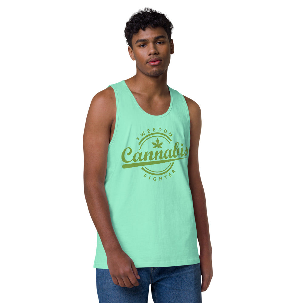 Fweedom Fighter Men’s premium tank top - Proud Libertarian - People for Liberty