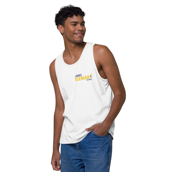 Sceniak for Senate Men’s premium tank top - Proud Libertarian - Sceniak for Senate