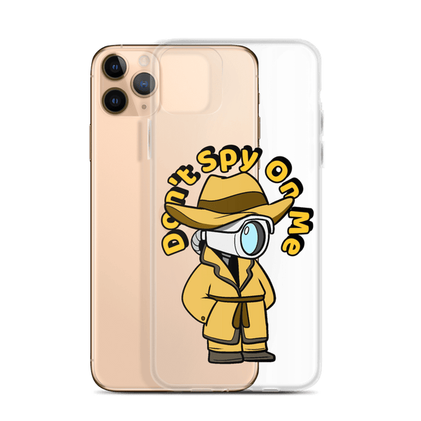 Don't Spy on Me Cartoon iPhone Case - Proud Libertarian - Cartoons of Liberty