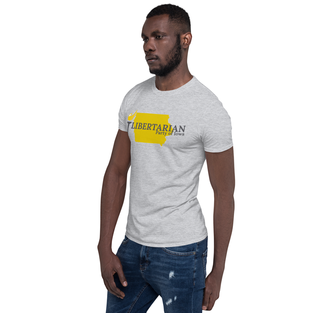 Libertarian Party of Iowa Short-Sleeve Unisex T-Shirt - Proud Libertarian - Proud Libertarian