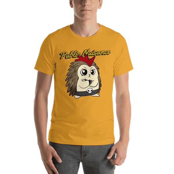 Public Nuisance Angry Libertarian Cartoon Porcupine T-Shirt - Proud Libertarian - Cartoons of Liberty