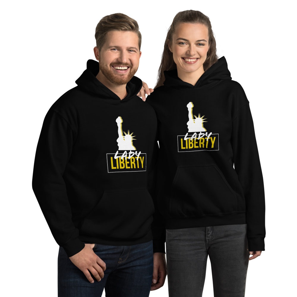 Lady Liberty Unisex Hoodie - Proud Libertarian - Proud Libertarian