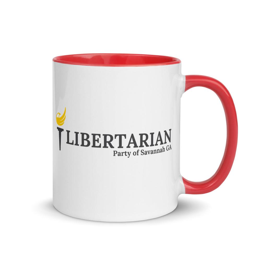 LP Savannah GA Mug with Color Inside - Proud Libertarian - Proud Libertarian