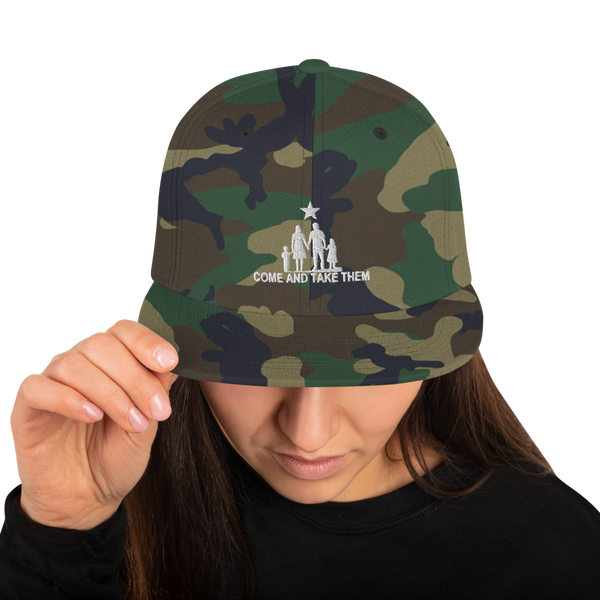 Come and Take them Anti-war Snapback Hat - Proud Libertarian - AnarchoChristian