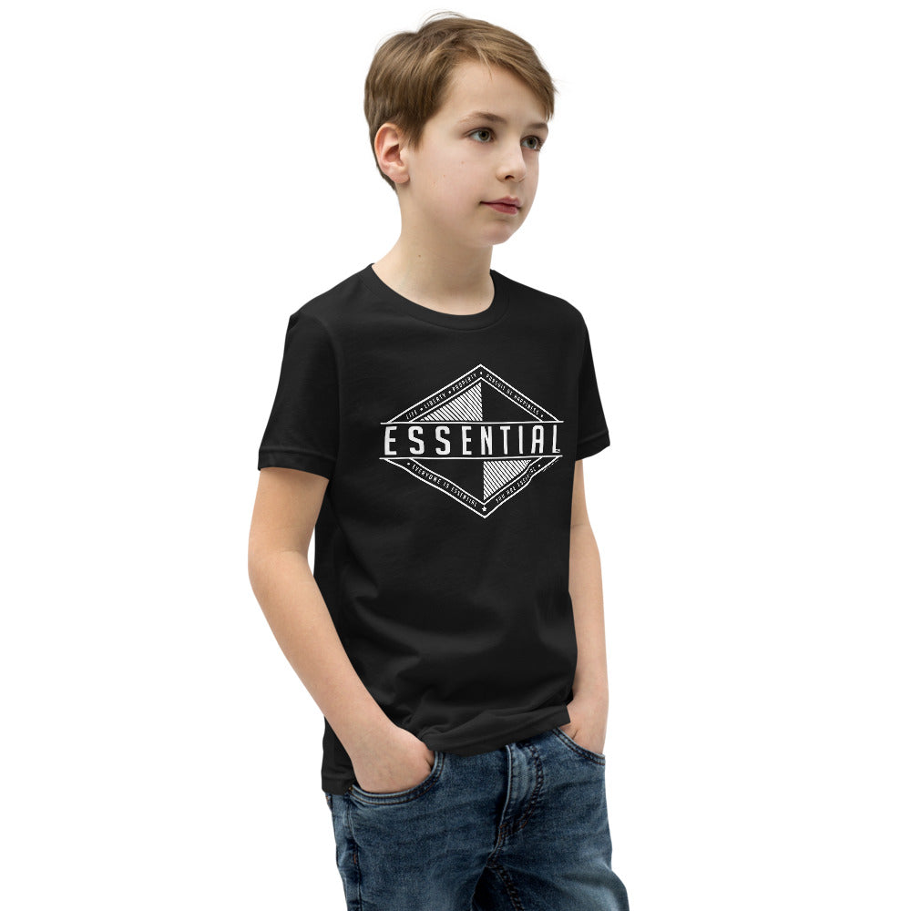 Liberty is Essential - Youth Short Sleeve T-Shirt - Proud Libertarian - Pirate Smile