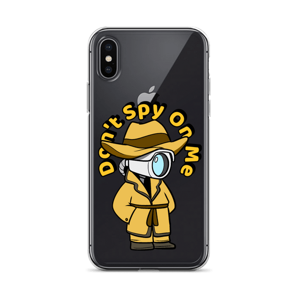 Don't Spy on Me Cartoon iPhone Case - Proud Libertarian - Cartoons of Liberty