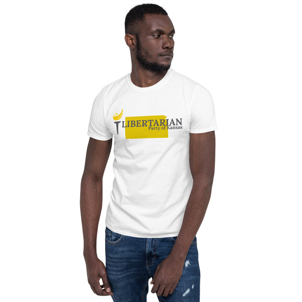 Libertarian Party of Kansas Short-Sleeve Unisex T-Shirt - Proud Libertarian - Proud Libertarian