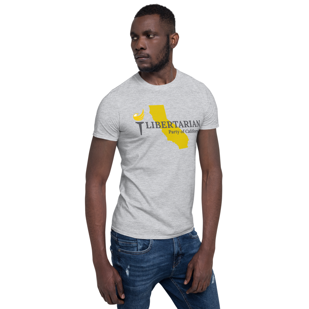 Libertarian Party of California Short-Sleeve Unisex T-Shirt - Proud Libertarian - Proud Libertarian