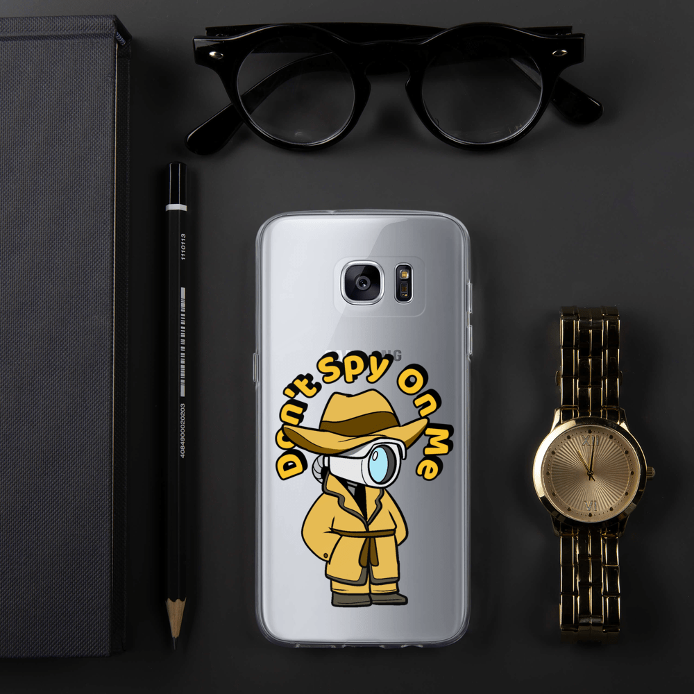 Don't Spy on Me Cartoon Samsung Case - Proud Libertarian - Cartoons of Liberty