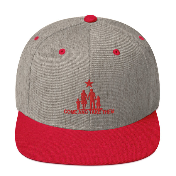 Come and Take them Anti-war Snapback Hat - Proud Libertarian - AnarchoChristian