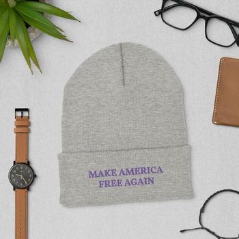 Make America Free Again Cuffed Beanie - Proud Libertarian - Proud Libertarian