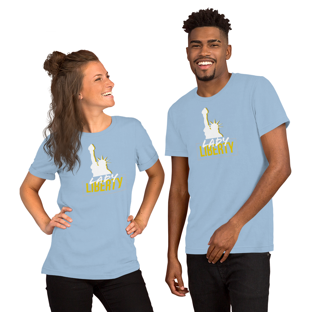 Lady Liberty Short-Sleeve Unisex T-Shirt - Proud Libertarian - Proud Libertarian