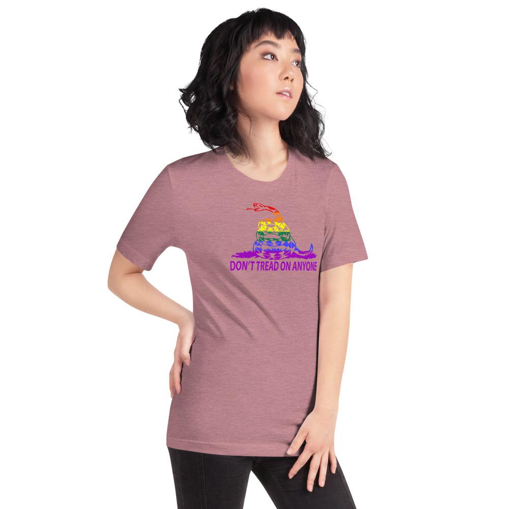 Don't Tread on Anyone LGBTQ Slim-Fit Unisex T-Shirt - Proud Libertarian - Proud Libertarian