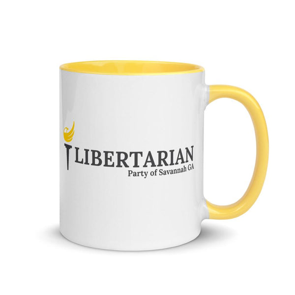 LP Savannah GA Mug with Color Inside - Proud Libertarian - Proud Libertarian