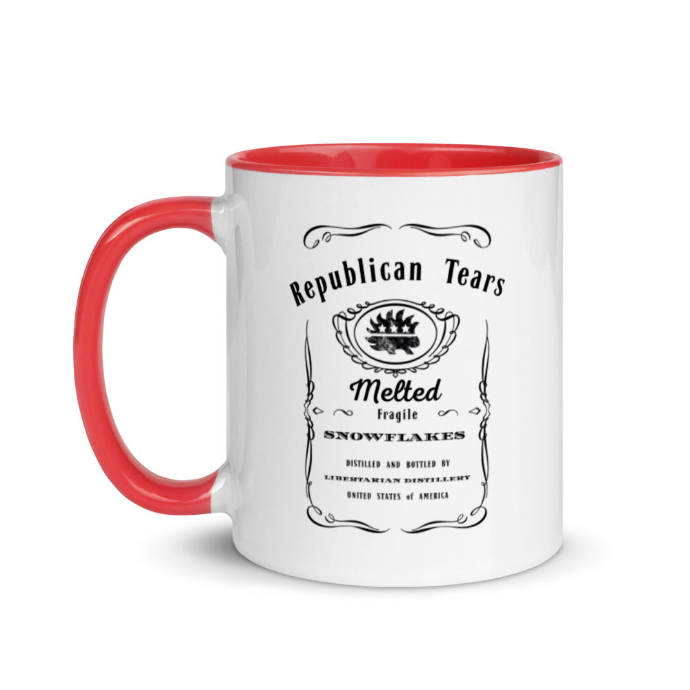 Republican Tears Mug with Color Inside - Proud Libertarian - Proud Libertarian