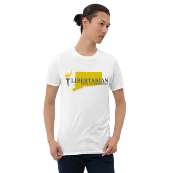 Libertarian Party of Connecticut Short-Sleeve Unisex T-Shirt - Proud Libertarian - Proud Libertarian