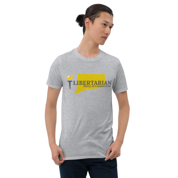 Libertarian Party of Connecticut Short-Sleeve Unisex T-Shirt - Proud Libertarian - Proud Libertarian