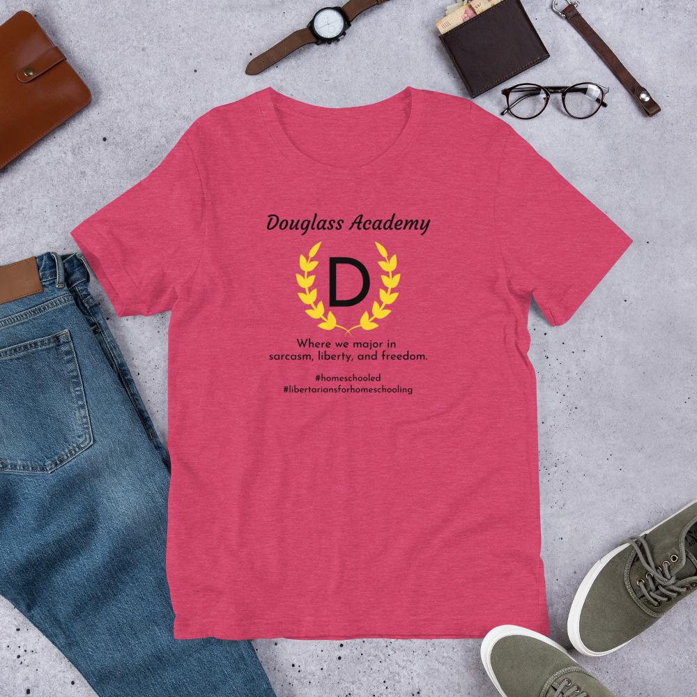 Douglass Academy Home School Short-Sleeve Unisex T-Shirt - Proud Libertarian - Proud Libertarian