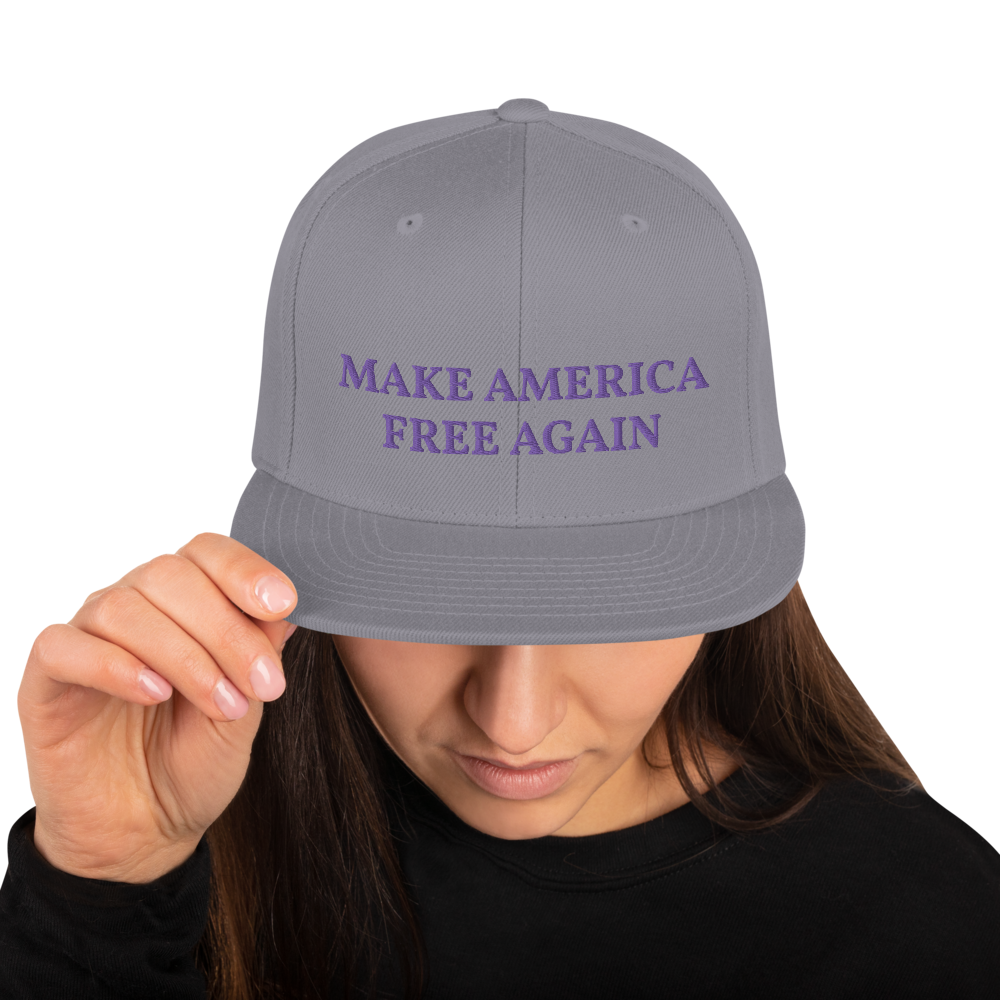 Make America Free Again Snapback Hat - Proud Libertarian - Proud Libertarian