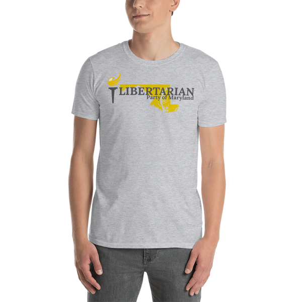 Libertarian Party of Maryland Short-Sleeve Unisex T-Shirt - Proud Libertarian - Proud Libertarian