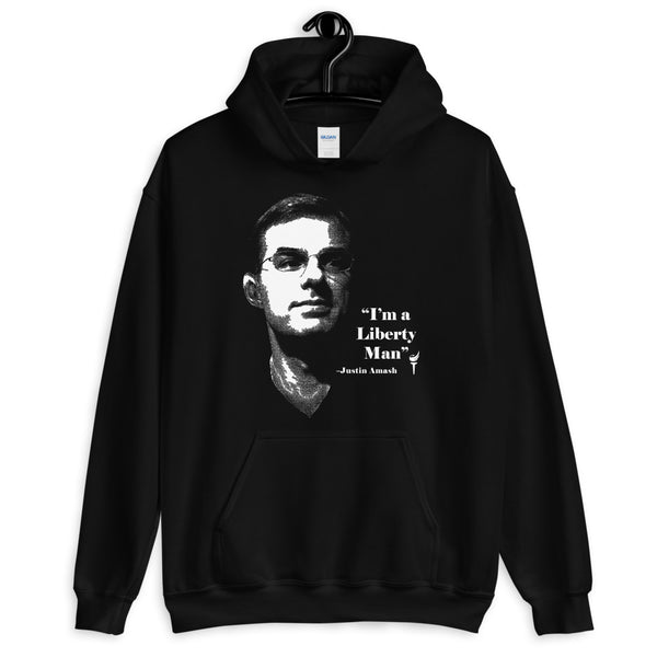 I'm a Liberty Man - Justin Amash Unisex Hoodie - Proud Libertarian - Pirate Smile